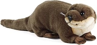 Living Nature Large Otter Plush Toy| Soft Toy Gift for Kids | Lx44cm Hx16cm