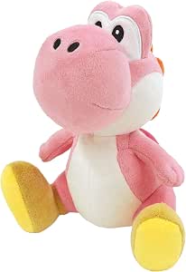 Nintendo Little Buddy 1218 1418 Super Mario All Star Collection Pink Yoshi Plush, 7", 6 "