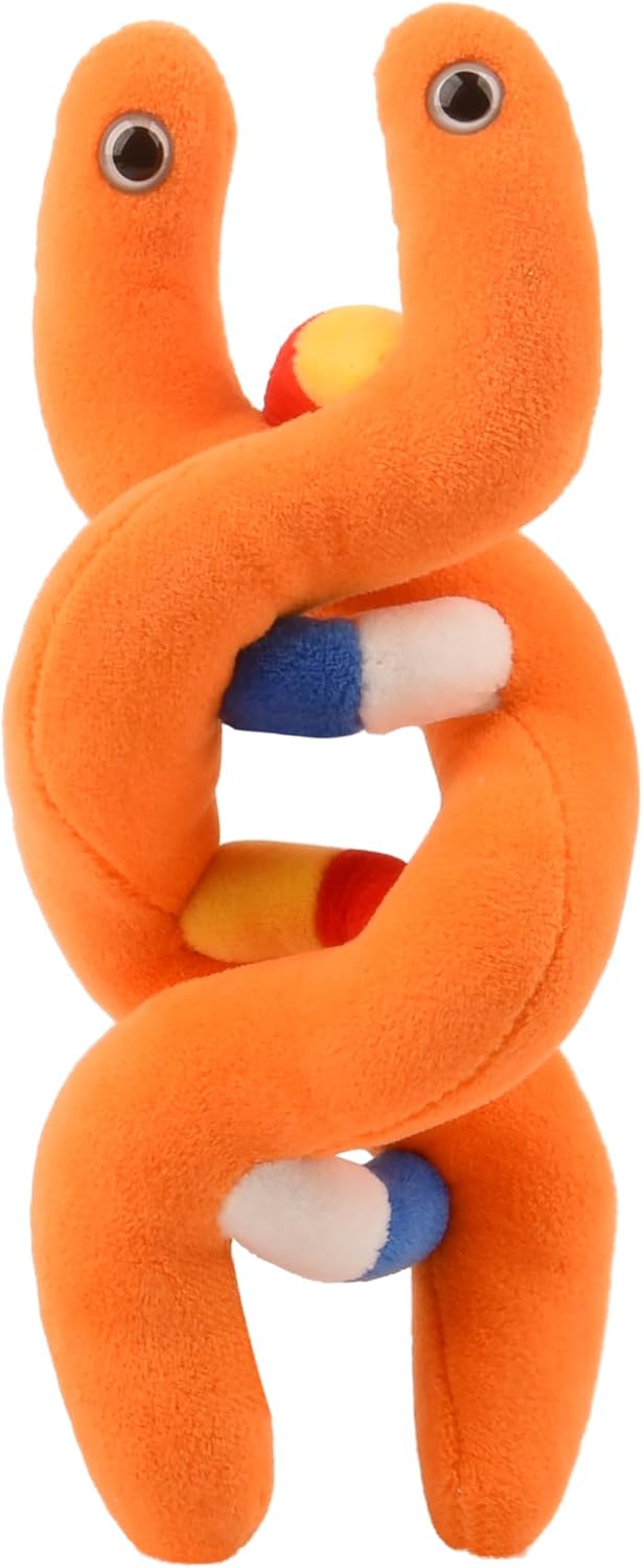 GIANT MICROBES DNA Plush - Learn About Genetics with this Educational Gift, Includes Info Card, Realistic Double Helix Design, Gift for Students, Scientists, Doctors, Ancestry fans, and Educators