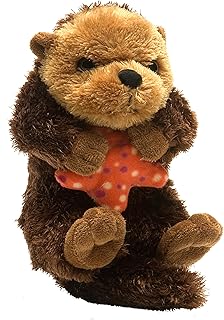 Wild Republic Hug’Ems Sea Otter Plush, Stuffed Animal, Plush Toy, Gifts for Kids, 7 Inches