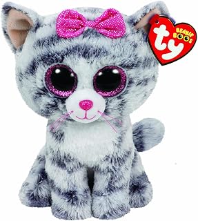 TY Kiki Cat Beanie Boo 15cm Soft Plush Toy for Kids – Collectible Cat Plushie Teddy – Cute Stuffed Animal Plush Toy for Girls and Boys