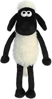 Shaun the Sheep 61173 8-inch Plush Cuddly Toy, Black and White, 8in, Suitable for Adults and Kids