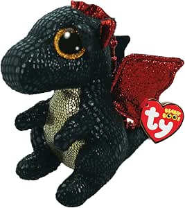 TY Grindal Dragon Beanie Boo 15CM Soft Plush Toy for Kids – Collectible Stuffed Animal, Teddy, Plushies, Cuddly Toy Gift for Boys and Girls