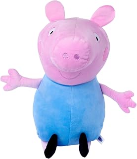Simba 109261003 Peppa Pig Plush George 31 cm Standard Outfit Plush Figure Plush Toy from the First Months of Life Blue White