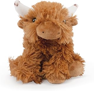 Living Nature Little Highland Cow Stuffed Animal Plush Toy | Soft Toy Gift for Kids | Naturli Eco-Friendly Plush| 5 Inches, Brown
