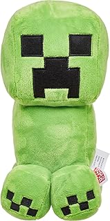 Mattel Minecraft Basic Plush Character Soft Dolls, Video Game-Inspired Collectible Toy Gifts for Kids & Fans Ages 3 Years Old & Up, HBN40, Creeper