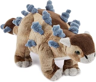 Zappi Co Ultra Soft Ankylosaurus Dinosaur Plush Toy (32cm Depth) - Safari Collection, Perfect for Kids, Realistic Lifelike