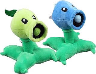 2 Pcs/Set Plushies Green Blue Peashooter Plush Doll Soft Stuffed Toy Children Gift 7"…