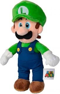 Simba Toys Luigi Plush Toy, Suitable from Birth, 20 cm Soft Cuddly Figure