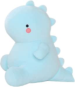 NatureMan Cute dinosaur plush toys, kawaii Dinosaur plush dolls, soft plush Stuffed Animal dinosaur Plushie, children’s room decoration, Girls Boys Blue Birthday Gifts (Blue)