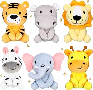 6 Pcs Small Stuffed Woodland Animals, 4 Inch Stuffed Plush Toys(Lovely)