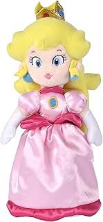 Simba Official Nintendo Super Mario Princess Peach Plush, 30 cm Soft Toy for Kids, Fan Favourite Gift