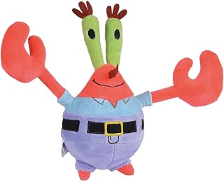 Mr Crab Plush 20 cm, Spongebob, Soft and Pleasant Material, 100% Recycled Filling, 100% Official License, Suitable for All Ages (109491002KRA)