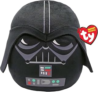 TY Darth Vader Disney Star Wars Squish-A-Boos 10 Inches, Licensed Beanie Baby Soft Plush Toy, Collectible Cuddly Stuffed Teddy