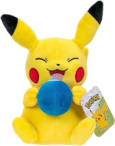 Pokémon Pikachu with Blue Oran Berry 8 Inch 20cm Plush Soft Toy, (PKW2699)