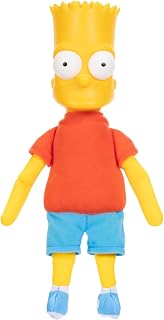 JAKKS Pacific The Simpsons Bart Simpson Shelf Talker with 20 Iconic Character-Inspired Phrases, Batteries Included, Soft Plush Material, Collectible Plush