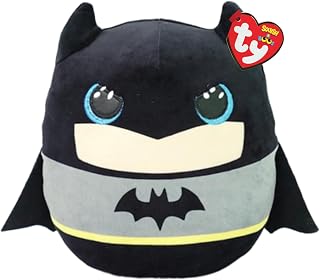 TYBatman Squishy Beanie - 10" Soft Plush Toy | Cuddly Collectible for Kids & Babies | Stuffed Teddy Plushies | DC Comics