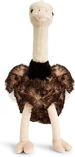 Zappi Co Olivia the Ostrich Plush Toy Big Bird (22cm) Long-Legged Pal - Soft, Cuddly, 100% Recycled - Flightless Feathered Friend