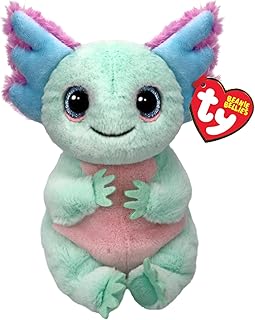 TY Alex Axolotl Beanie Bellies 14cm – Soft Plush Toy for Kids – Collectible Cuddly Stuffed Animal Teddy Character Gift