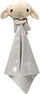 Rainbow Designs Harry Potter Dobby Comfort Blanket for Newborns - Velvety Soft Grey Comforter with Plush House-Elf & Star Details - Huggable Cuddle Companion for Babies from Birth