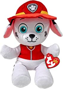 TY Marshall Paw Patrol Soft Plush Toy for Kids, Cuddly Teddy, Collectible Stuffed Toy, Beanie Babies Range, Regular