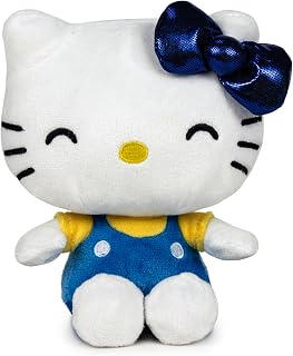 Hello Kitty My Bestie Forever Plush, 16cm Blue Soft Toy, Cute Mini Hello Kitty Character in Blue Outfit, Official Licensed Merchandise, for Fans and Collectors, Suitable for Ages 4+