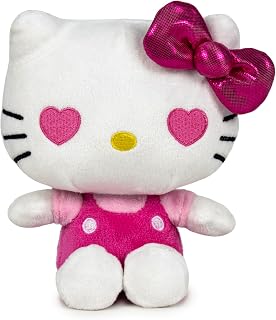 Hello Kitty My Bestie Forever Plush, 16cm Pink Soft Toy, Cute Mini Hello Kitty Character in Pink Outfit, Official Licensed Merchandise, for Fans and Collectors, Suitable for Ages 4+