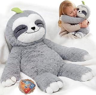 Mewaii Weighted Teddy Sloth Gifts, Heat & Cool, 1.5kg (3.5lb), 52cm