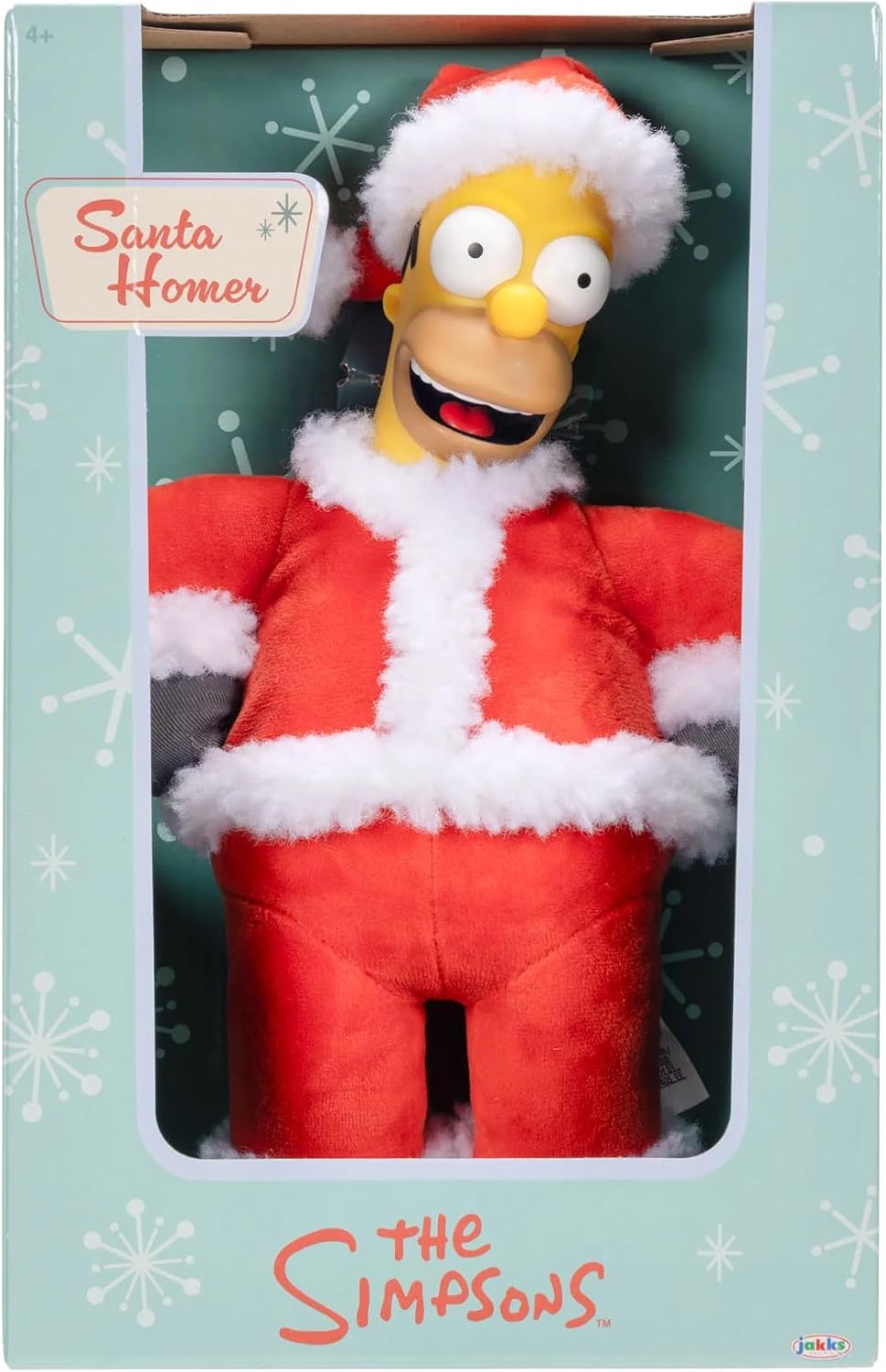 The Simpsons Santa Homer Roto Plush