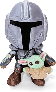 Simba official Disney The Mandalorian Movie Mando with Mini Grogu 25cm plush soft toy fan favourite