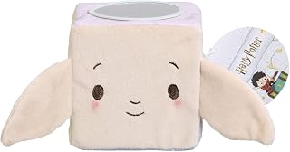 Rainbow Designs Harry Potter Activity Cube - Soft Plush Toy Busy Cube with Crinkle Sounds, Mirror & Textures - 10cm Sensory Toy for Babies from Birth with Dobby, Hedwig & Harry Characters