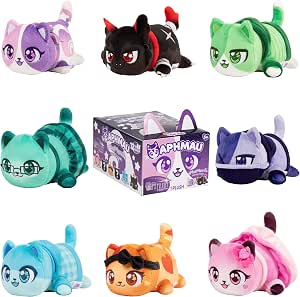 Aphmau MyStreet MeeMeow Mystery Plushies – Surprise Collectible Cats - 8 to collect, One Supplied, Styles May Vary