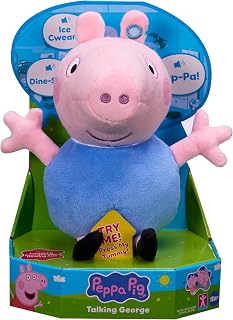Peppa Pig Talking George, Plush Toy With Speech & Sound Effects, Pre-School Soft Toy