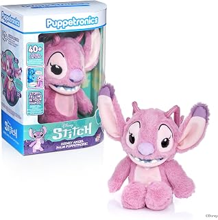 WOW! STUFF Disney Angel Palm Puppetronic Feature Plush, Interactive Soft Toy, Talking Plush with Sounds and Actions, Electronic Plush Hand Puppet, Ages 6 Plus