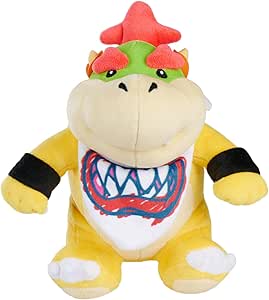 Nintendo Super Mario Bowser Jr 27cm plush soft cuddly toy, favourite for fans and collectors, birthday, christmas or gift