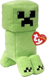 TY Minecraft Creeper Beanie – 18cm Soft Plush Toy Teddy – Collectible Stuffed Plushies – Cuddly Toy for Kids – Character Gift for Boys and Girls