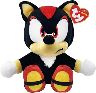 TY Shadow Sonic the Hedgehog Plush Toy Collectible Soft Teddy for Kids 17cm