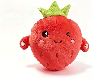 Strawberry Magic Touch Plush Toy Interactive Music Plush Toy for 3-8 Year Old Boys Girls Plushies Musical Toys for Kids Age 4 5 6 7 Strawberry Plush with Piano Birthday Gifts for Girls Age 6+