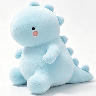 Blue Dinosaur Teddy, Cute Dinosaur Plush Soft Toy, 25CM Adorable Plushies for Girls, Fluffy Dino Stuffed Animal for Valentine Day, Anniversary, Birthday Home Decoration Gift