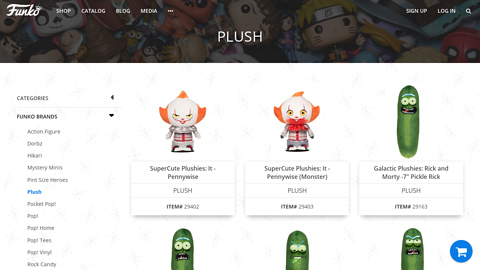 Funko Official Plush Toy Website